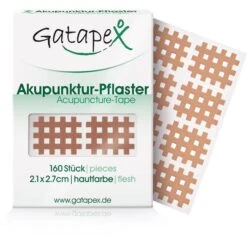 Gatapex Gittertape Akupunktur-Pflaster, Typ A, 2,7 X 2,1cm, Größe S, Hautfarben, 160 Strips