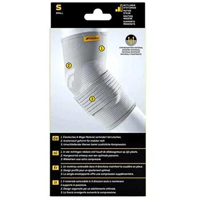 3M FUTURO Ellenbogenbandage 47863, Für Links & Rechts, Grau, Größe L – Bild 5