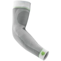Bauerfeind Armling Sports Compression Sleeves Arm, Größe S / Kurz, Weiß, Beidseitig Tragbar, 2 Stück