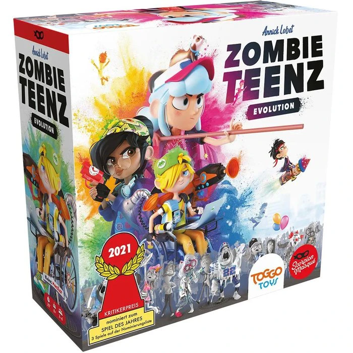 Asmodee Brettspiel LSMD0013 Zombie Teenz Evolution, Ab 8 Jahre, 2-4 Spieler