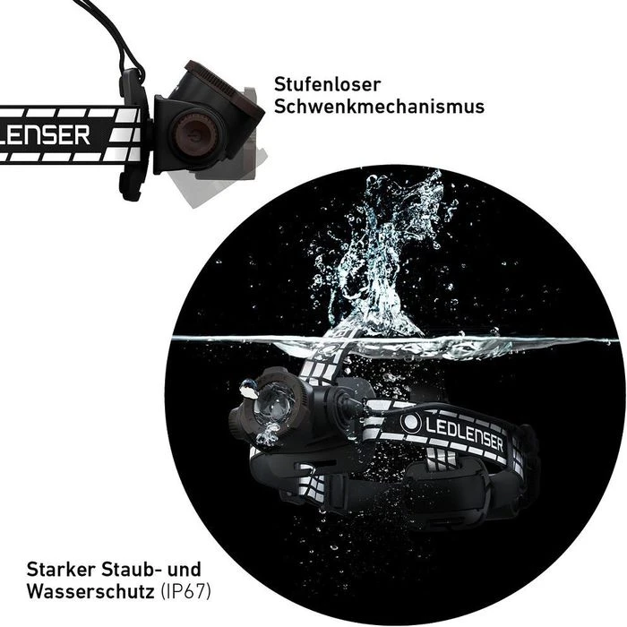 Ledlenser Stirnlampe H7R Signature LED, 1.200 Lumen, Akku, App – Bild 2