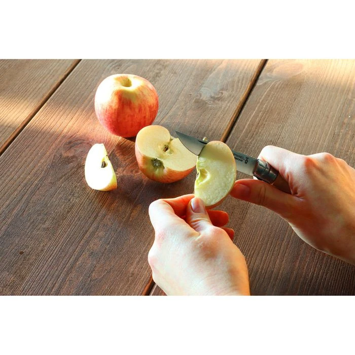 Opinel Klappmesser No.6 Carbon, KlingenlĂ€nge 7cm, Buche, Braun â Bild 5