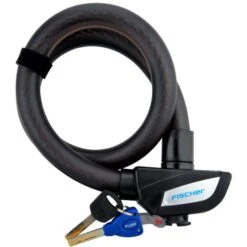Fischer-MTS Fahrradschloss 85903, Kabelschloss, Länge 85cm, Sicherheitslevel 4