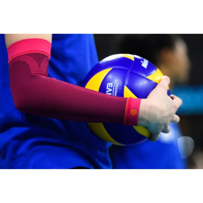 Bauerfeind Armling Sports Compression Sleeves Arm, Gr. XL (x-lang), Pink, Beidseitig Tragbar, 2 Stück – Bild 3