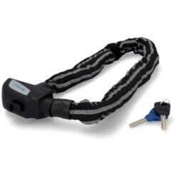 Fischer-MTS Fahrradschloss Reflex 85866, Kettenschloss, Länge 80cm, Sicherheitslevel 8