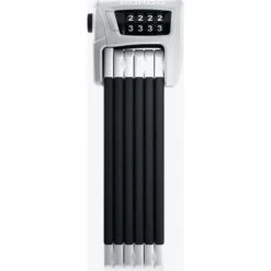 Abus Fahrradschloss Bordo Combo 6100/90 SH, 72992, Faltschloss, Länge 90cm, Sicherheitslevel 9