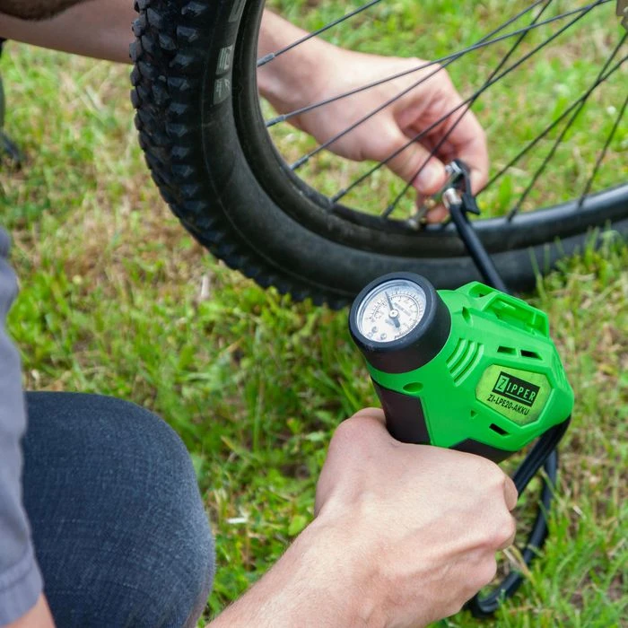 Zipper Luftpumpe ZI-LPE18-AKKU, Akkupumpe, Mit Manometer – Bild 3