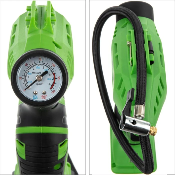 Zipper Luftpumpe ZI-LPE18-AKKU, Akkupumpe, Mit Manometer – Bild 6