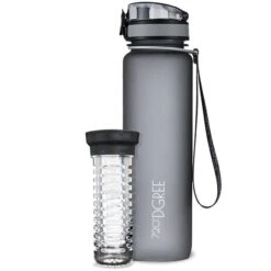 720DGREE Trinkflasche UberBottle Stone Gray, 1 L, Kunststoff, Grau