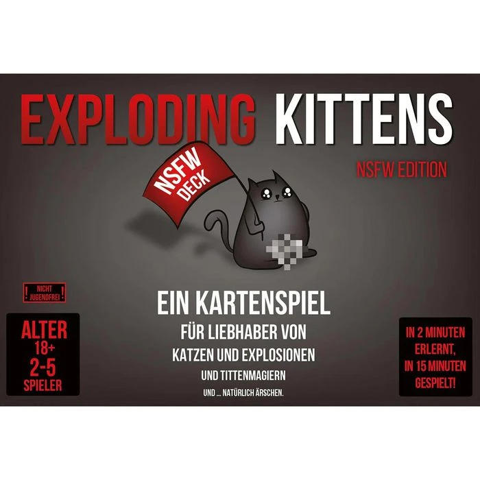 Asmodee Kartenspiel Exploding Kittens NSFW Edition, Ab 18 Jahre, 2-5 Spieler – Bild 3