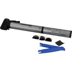 Fischer-MTS Luftpumpe 50073, Handpumpe, Mit Flickbox, Multi-Ventil